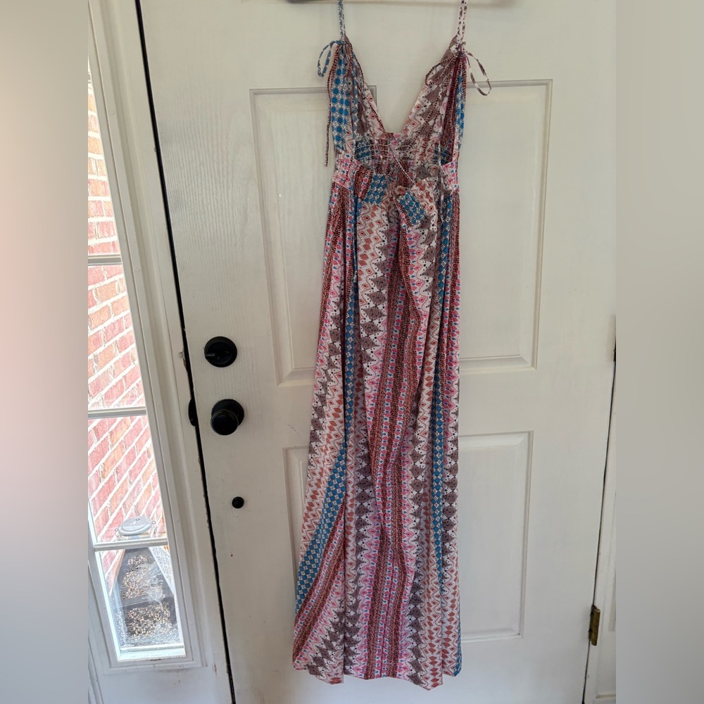 Lulu's Geometric Print Dress with spaghetti straps size XS